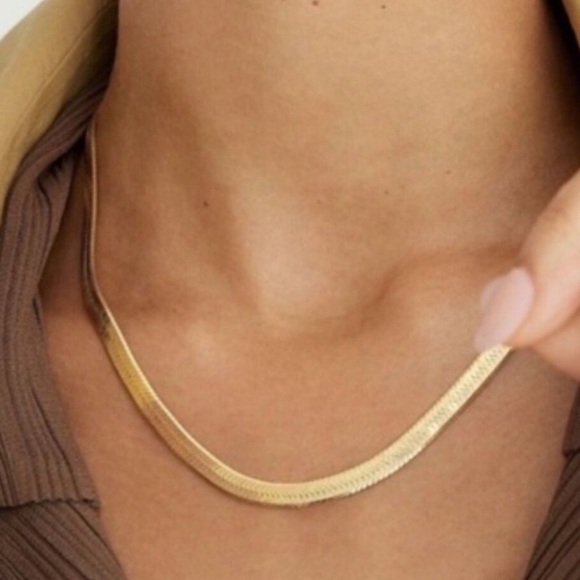 jennifer Zeuner Jewelry - New Jennifer Zeuner 14k IP Plating Stacking Minimalist Necklace